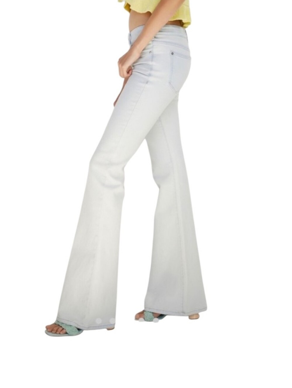 Anthropologie Pilcro Low Rise Flared Wide Leg Jeans New Denim Casual Essencial